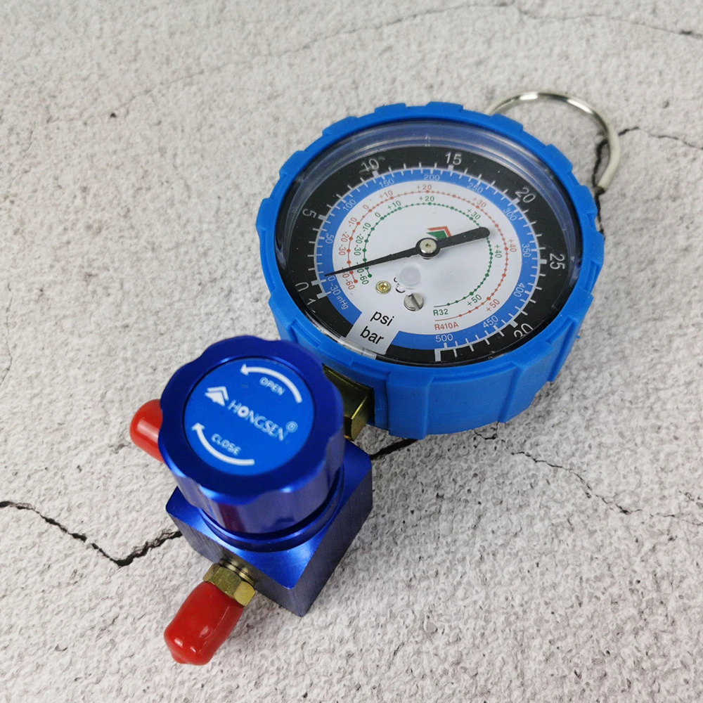 Meja Refrigerant untuk Rumah AC dan Kulkas Fluorinated Meja HS-468AL Meja Tunggal Valve Refrigerant HS-468AL
