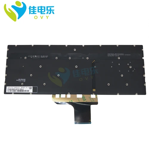 Imagen 2 del producto Teclado con retroiluminación para ordenador portátil, accesorio para HP Pavilion 13-an 13-AN0010NR 13-AN0012LA, 9Z. Necbq. A1e NSK-XBABQ
