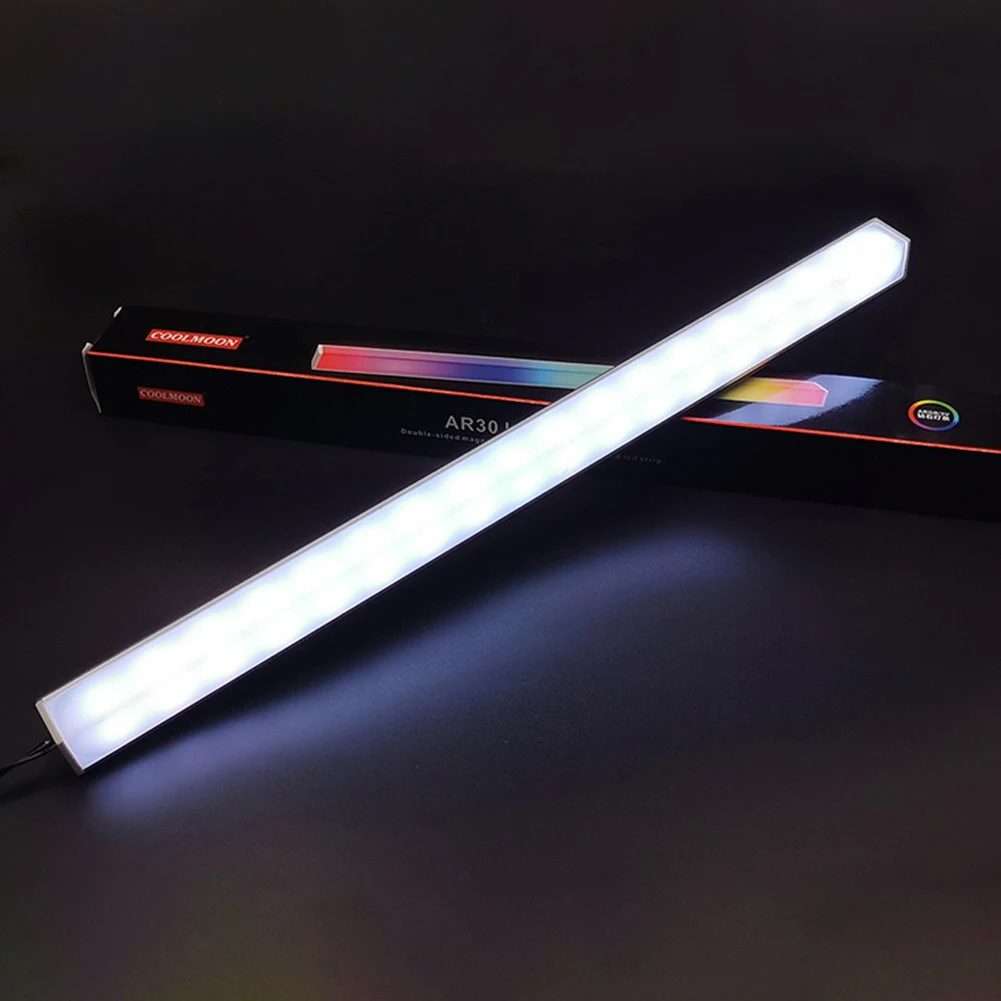 Alloyseed 30センチメートルrgb ledストリップ5V 3ピン/小4ピン両面磁気led色雰囲気ランプpcケースシャーシ
