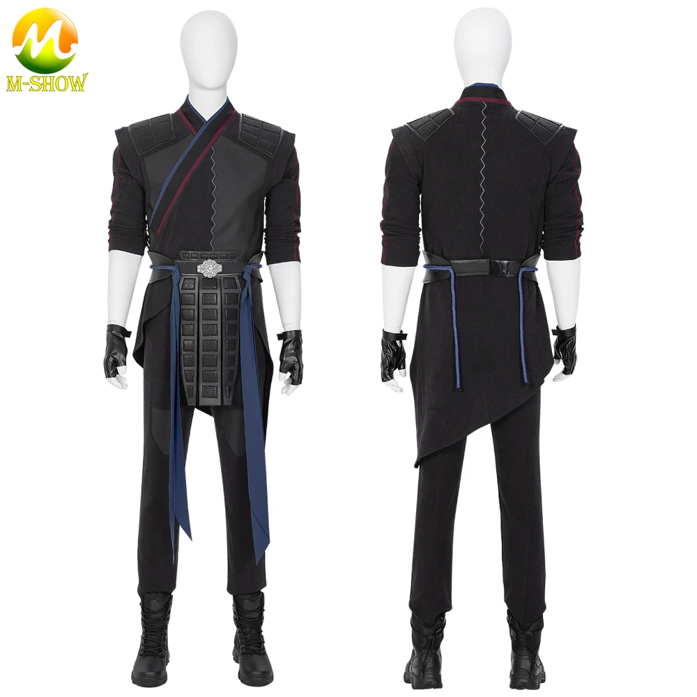 Superhero Master of Kung Fu Wenwu Cosplay Costume Halloween Outfit for Adult Men Any Size