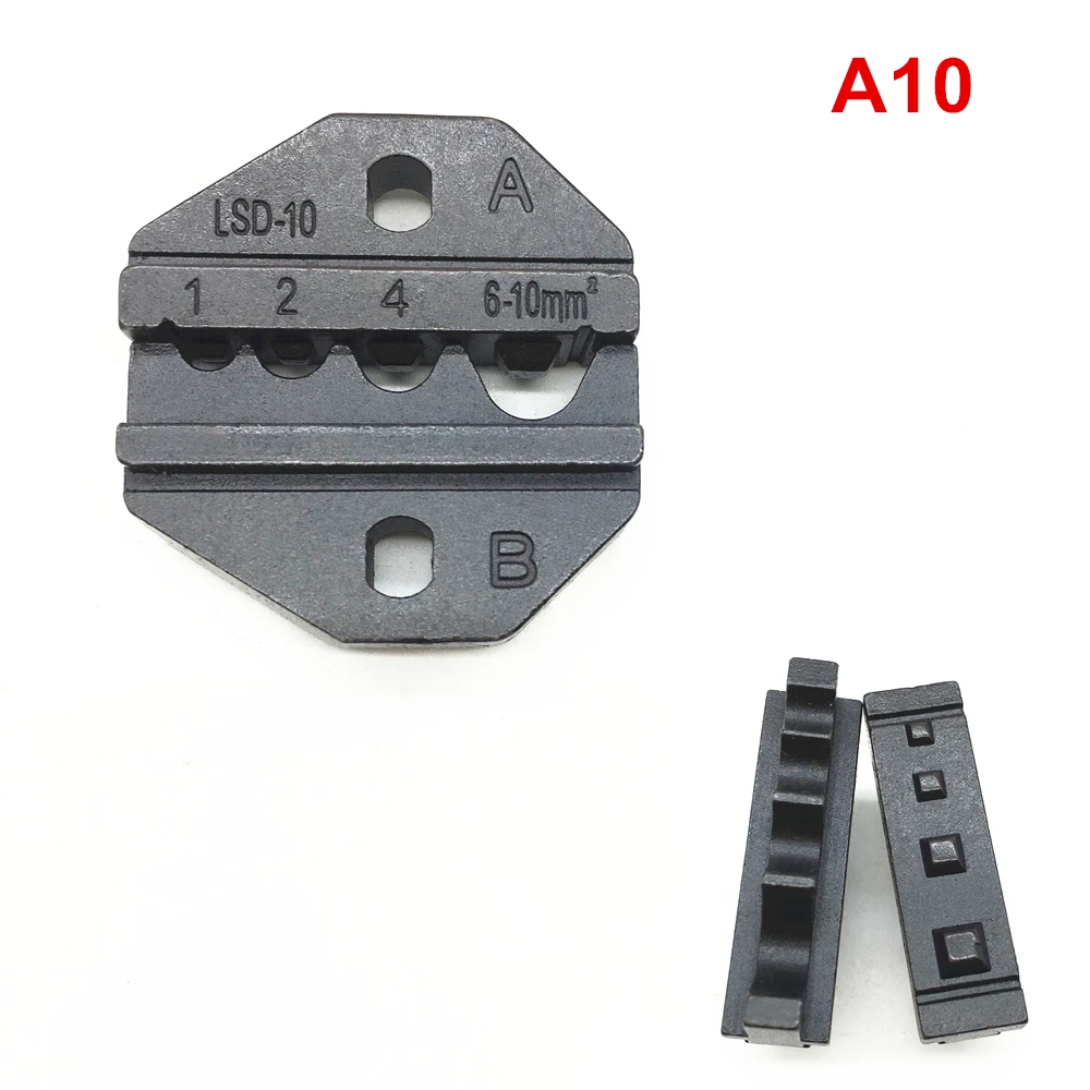 Crimp die set A10 for crimping non insulated terminals lug 17-7AWG 1-10mm²