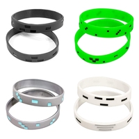 1PC High Quality Punk Style Pixel Style Miner Video Game Wristband Silicone Bracelets Dropship