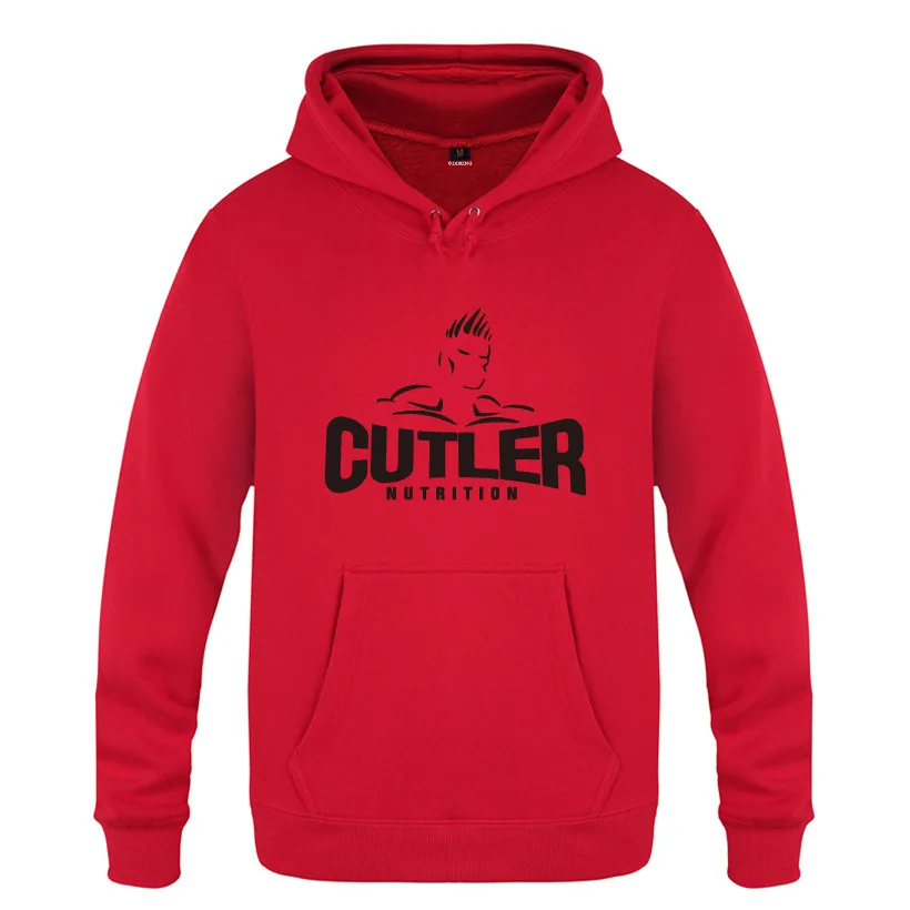 

Mens Hoodies Cutler Muscle Workout Bodybuilding Hoodie Men Fleece Long Sleeve Man Sweatshirt Fitness Pullover Tracksuit