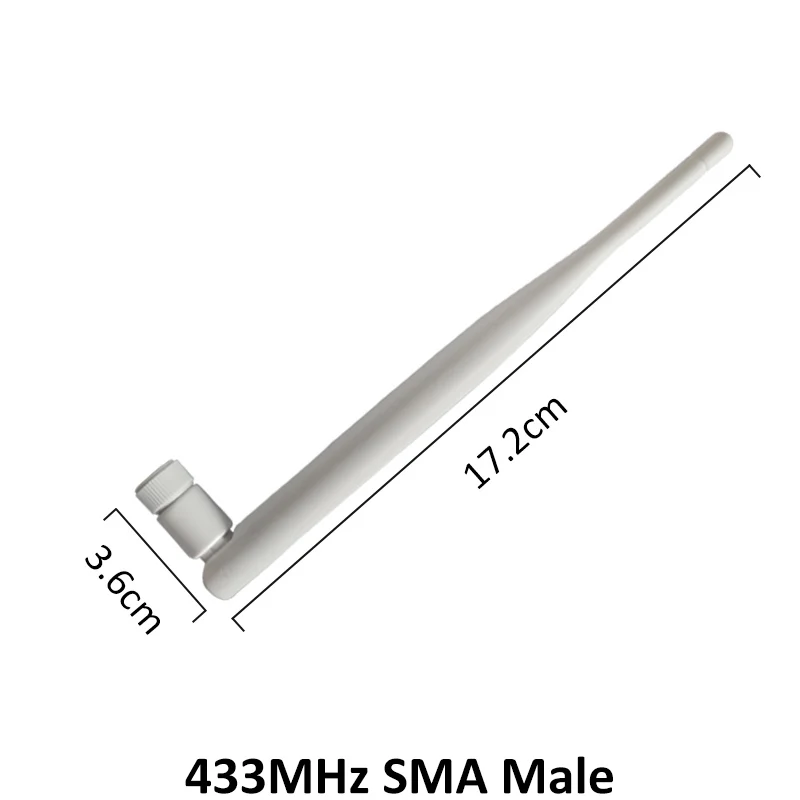 433MHz lora Antenna 5dbi SMA Male Connector 433 mhz IOT antena waterproof directional antenne + 21cm RP-SMA/u.FL Pigtail Cable