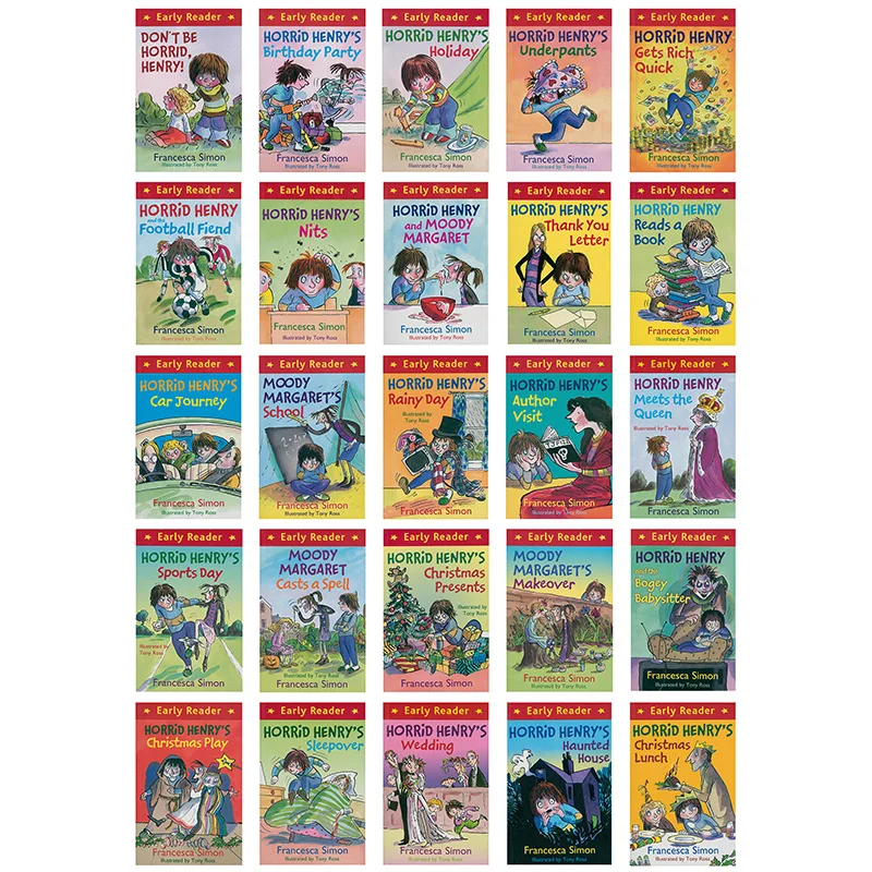 English books Francesca Simon Horrid Henry Early Reader English Story Picture Books for Children Learn English Reading Books