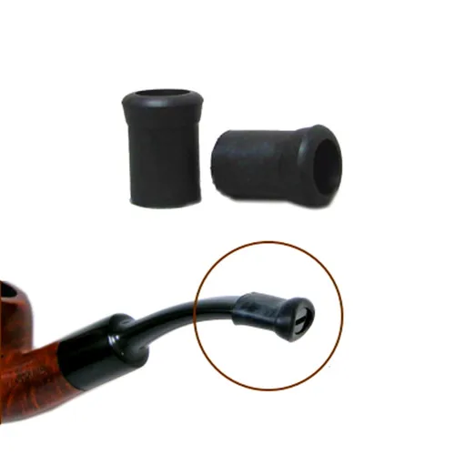 Wholesale 20Pcs Black Tobacco Pipe Mouthpiece Bit Rubber Cover Smoking Pipes Protective Sleeve