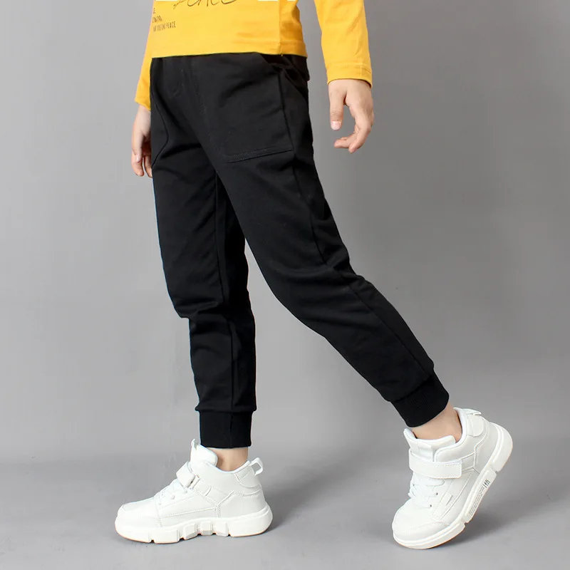 IENENS Kinder Baby Jungen Baumwolle Lose Hosen Sport Kleidung Kinder Trägt Kleinkind Elastische Hosen Böden 5, 6, 7, 8, 9, 10, 11, 12 Jahre – Detail 2