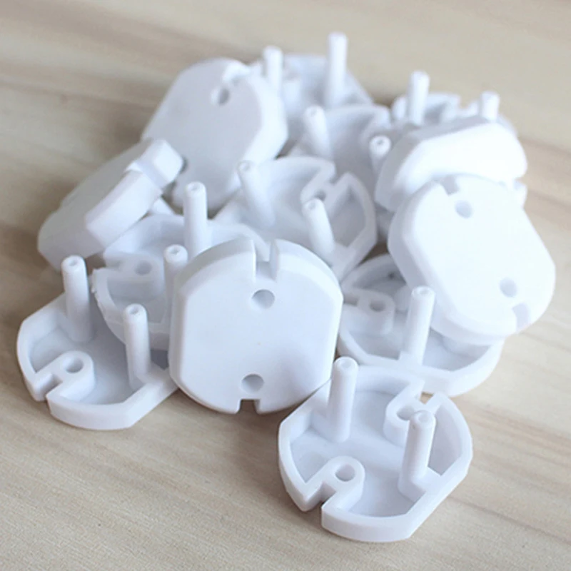 10Pcs EU Power เด็กทารกเด็กความปลอดภัยเต้าเสียบไฟฟ้าปลั๊กป้องกันความปลอดภัยไฟฟ้า Shock ปลั๊กป้องกัน