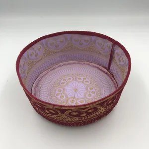 Prayer Hat Muslim Cotton Red Embroidery Indian Turban Hat to Man Arabia Saudi Clothing Kufi Her Husband Cachecol Islam Jewish 12 Main Sales Hall Jewish - №12