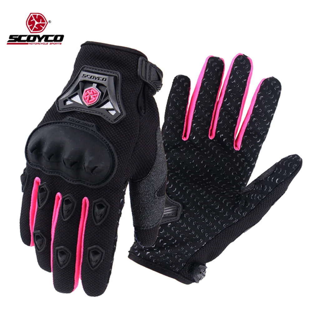 Scoyco Motorycle Women Summer Motocross Riding Gloves Electric Bicycle Guantes Moto Bike Cycling Mitten Motorbike Racing Gloves