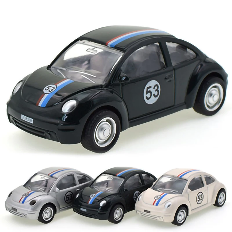 Alloy Beetle toy car Simulation model Pull back auto children kids boys gift birthday accessories decoration