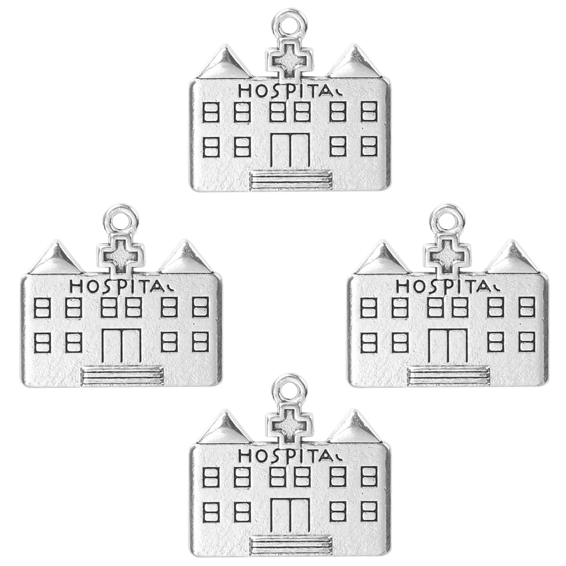 20Pcs Cute Medical Doctor Stethoscope Syringe Charms Nurse Cap Hospital Dijes Medicos Pendant For Necklaces Jewelry Making Bulk