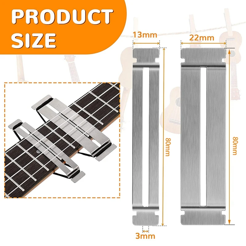 Protezioni per tastiera per chitarra protezioni per tastiera per basso in acciaio inossidabile strumento per liutaio protezione per tastiera per tasti per vestire