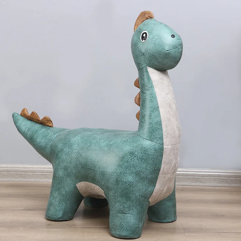 2021 neue Netto Rote Dinosaurier Hocker Cartoon Stil Sitz Tier Wohnzimmer Hocker Kinder & Sofa Hocker Fawn Schuh Hocker