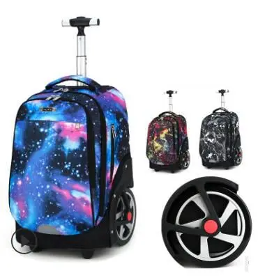 School Trolley backpacks bags for teenagers large wheels travel Wheeled backpack bag On wheels Children Rolling luggage Bags