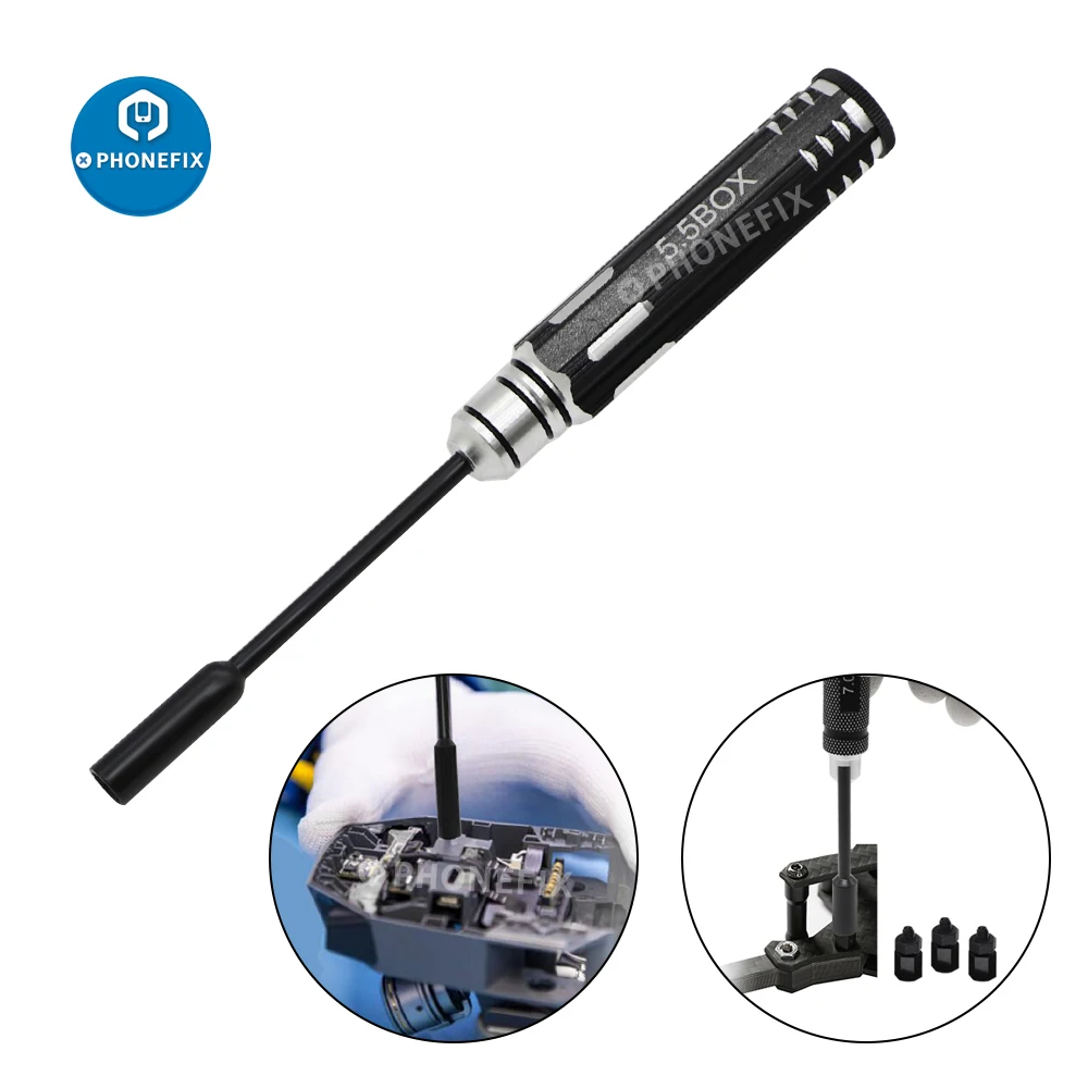 4 Độ Chính Xác Lục Giác Ổ Cắm Tua Vít 4.0/5.5/7.0/8.0Mm Đầu Lục Giác Dụng Cụ Cầm Tay Cho RC máy Bay Trực Thăng Đa Trục FPV Máy Bay Không Người Lái