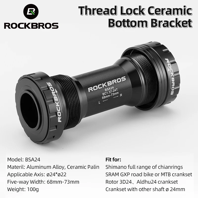 

ROCKBROS велосипедные каретки, адаптер, керамический подшипник, пресс, ось BSA для Shimano R8000 6800 R7000 SRAM GXP SRAM DUB ROTOR 3D