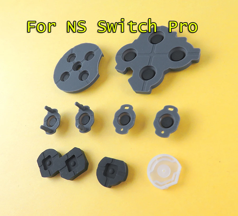 

100sets/lot Conductive Rubber Pad For NS switch Pro controller Button Repair ABXY Cross button for Nintend Switch Pro Controller