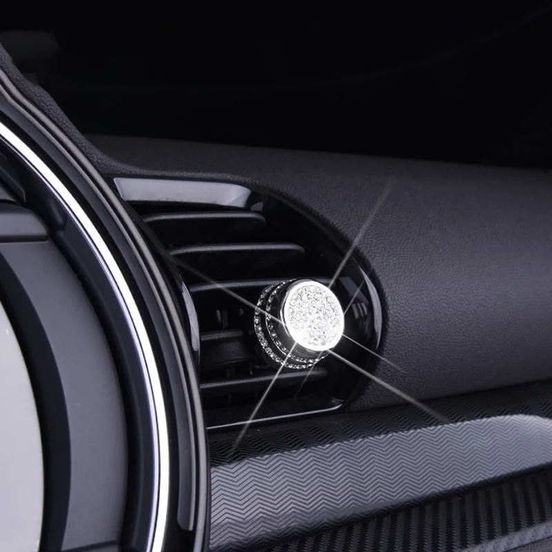 

For BMW MINI COOPER Dashboard Central Control Air Outlet Knob Crystal Diamond Decoration Sticker