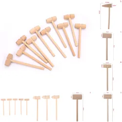 1/5/10Pcs Carving Tool Wooden Hammer Mallet Leather Craft Jewelry Making Hammer Tool