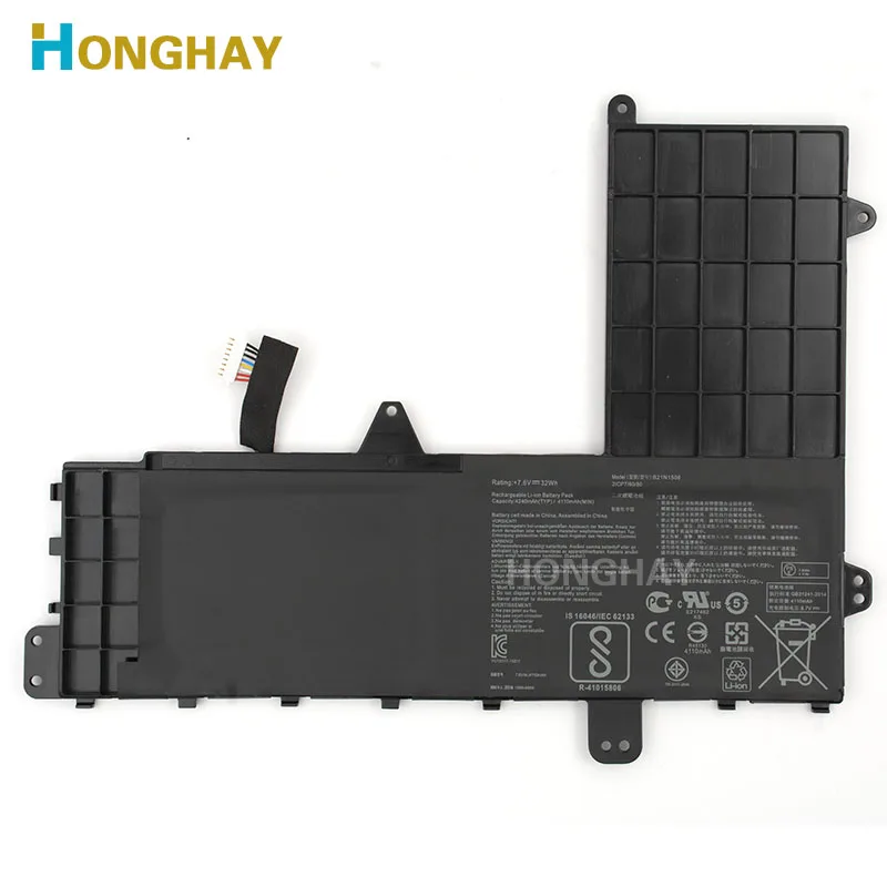 HONGHAY B21N1506 Laptop Battery For ASUS For EeeBook E502M E502MA E502MS E502SA For VivoBook E502NA 7.6V 32WH