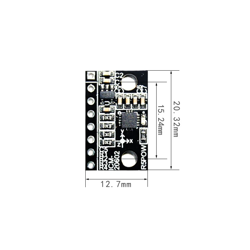 Taidacent DC3.3-5V ICM-20602センサーモジュール高精度低ノイズ6軸ジャイロスコープ、加速度モジュールスマートカー用