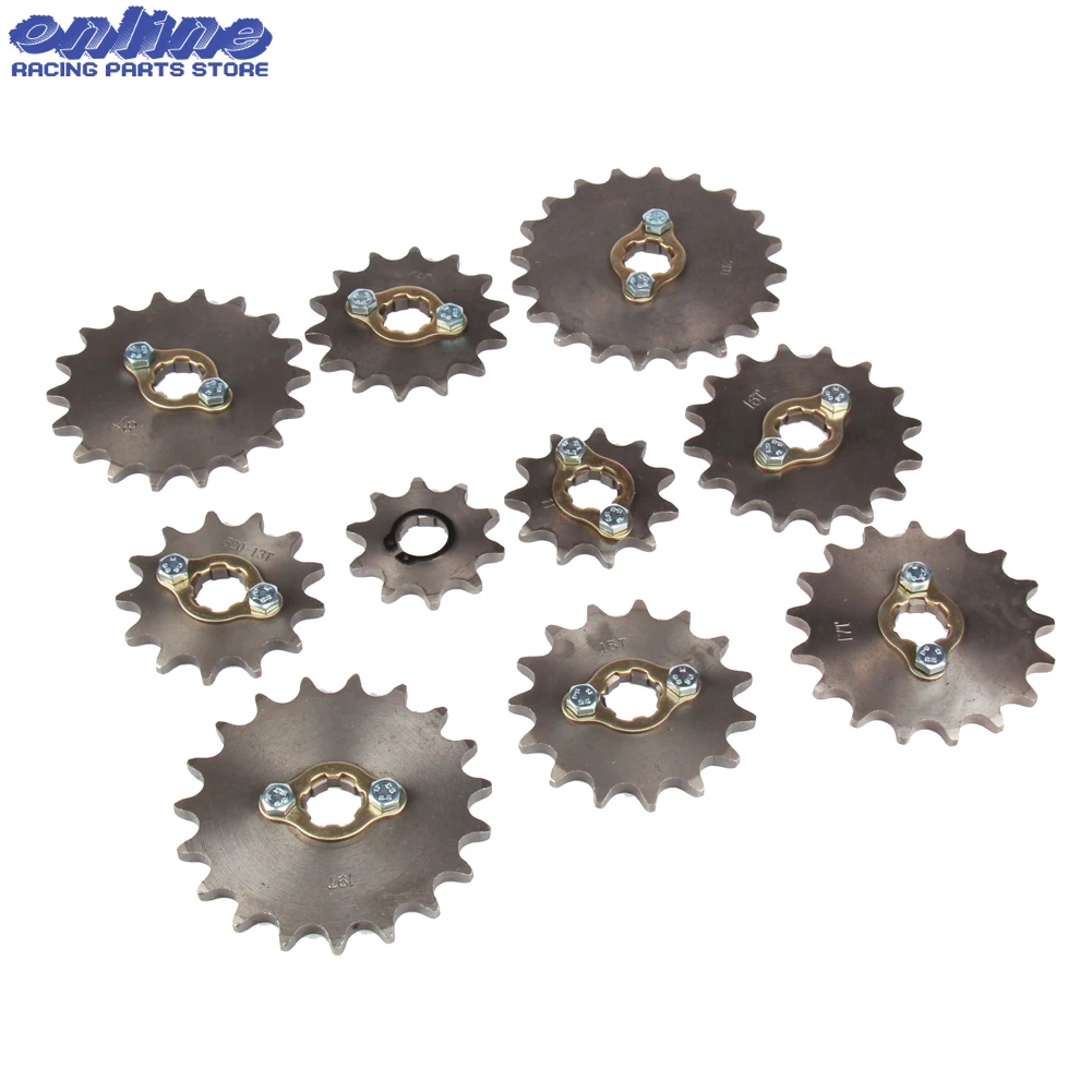 520# Chain 20mm 10T - 23T Front Engine Sprocket For Loncin Zongshen Lifan Shineray 150 200 250cc ATV Quad Dirt Bike Motorcycle