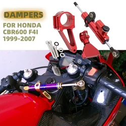 CNC Motorcycle Steering Dampers Stabilizer Bracket Mount Kit 1999-2007 For HONDA CBR600 F4i CBR 600