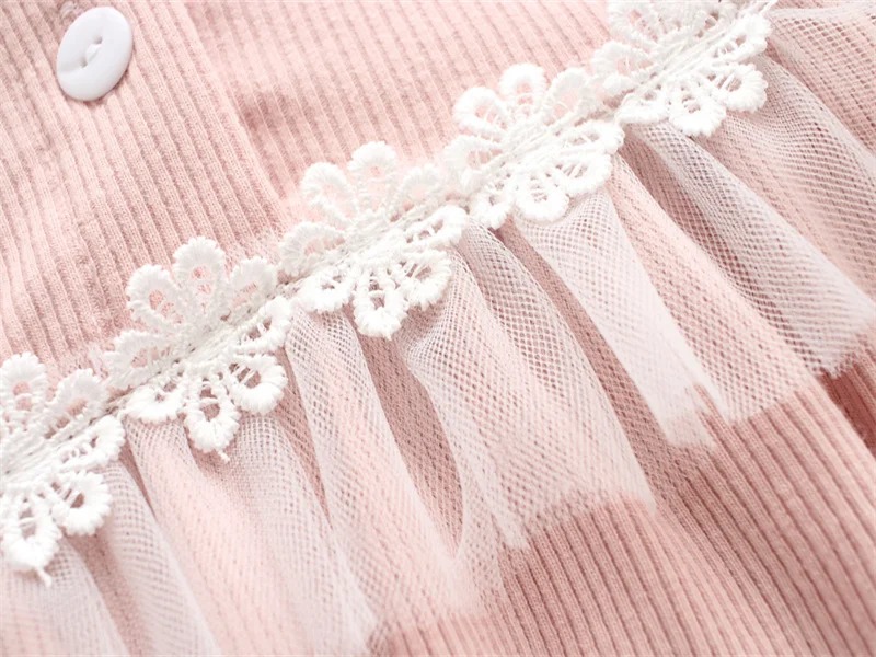 Ruffles Cotton Baby Bodysuits Long Sleeve Newborn Toddler Kids Girls Jumpsuits Onesie Clothes Sets