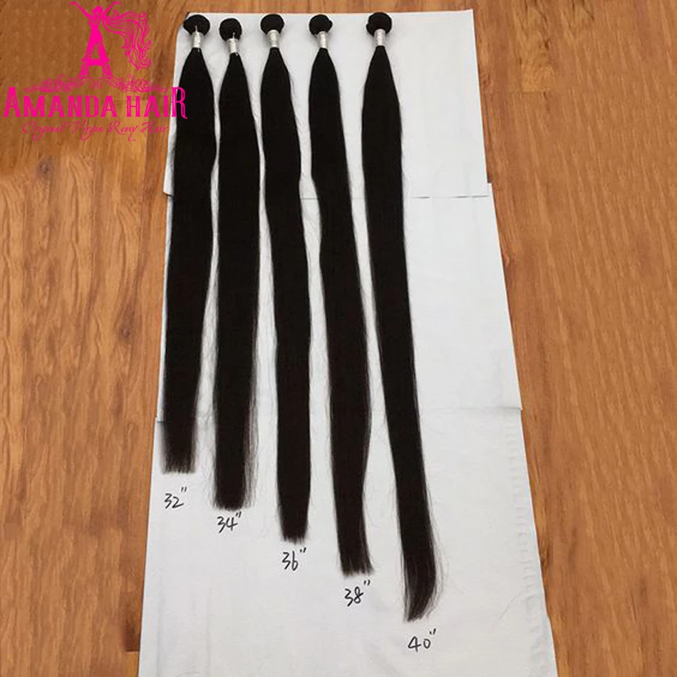 30 Inch Bundles Straight Human Hair Extension 100% Human Hair Bundles 32 34 36 38 40 Inch Hair Weave Bundles Brazilian Remy Hair