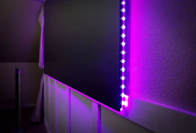 T2ALRF Trinovisuals 16:9 HDTV 4K/8K Ultra HDR 3D Led-hintergrundbeleuchtung Umgebungs Licht Ablehnung Nano Rand Fest rahmen Projektor Bildschirm – Detail 16