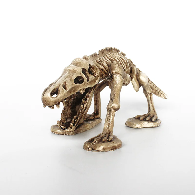 Dinosaur Bones Dodge House Resin Reptile Habitat Water Grass Landscaping Simulation Skull Fish Tank Aquarium Decoration