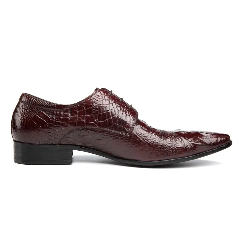 

British Business Man Vintage Formal Shoes Top Brand Real Leather Wedding Dress Shoes Retro Italy Design Zapatos Hombre Footwear