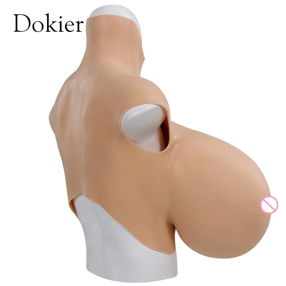 Dokier Z Cup Huge Fake Breast Forms  Boobs Realistic Silicone for Crossdressers Drag Queen Crossdressing Breastplates Boobs