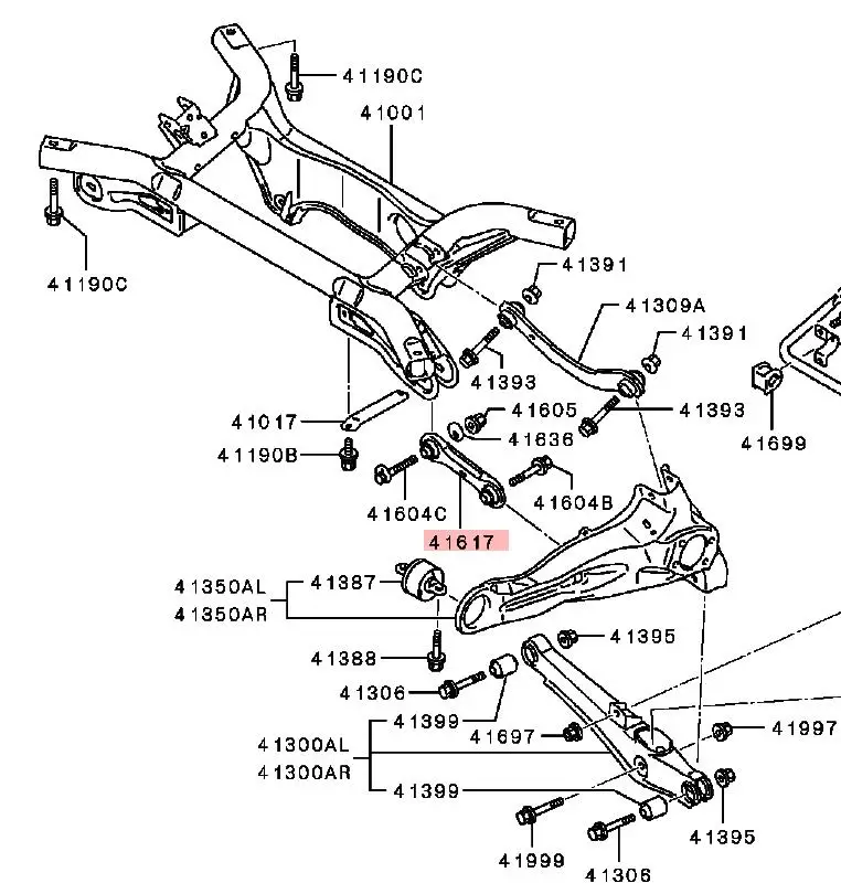 OUTLANDER2 ASX LANCER LINK,REAR SUSP ASSIST GMMC Original