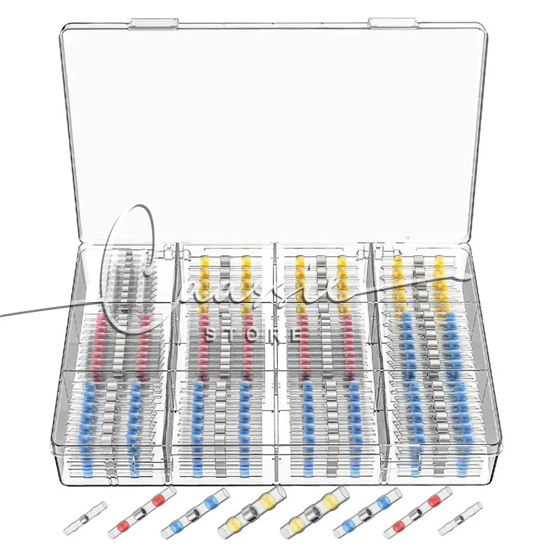 

250PCS Solder Seal Wire Connector Waterproof Heat Shrink Butt Connectors Terminals 50pcs Electrical Solder Crimp Kit Waterproof