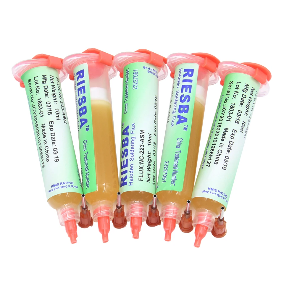 RIESBA NC-223-ASM 10cc BGA PCB Flux Paste No-Clean Solder SMD Soldering Paste Flux Grease solder paste