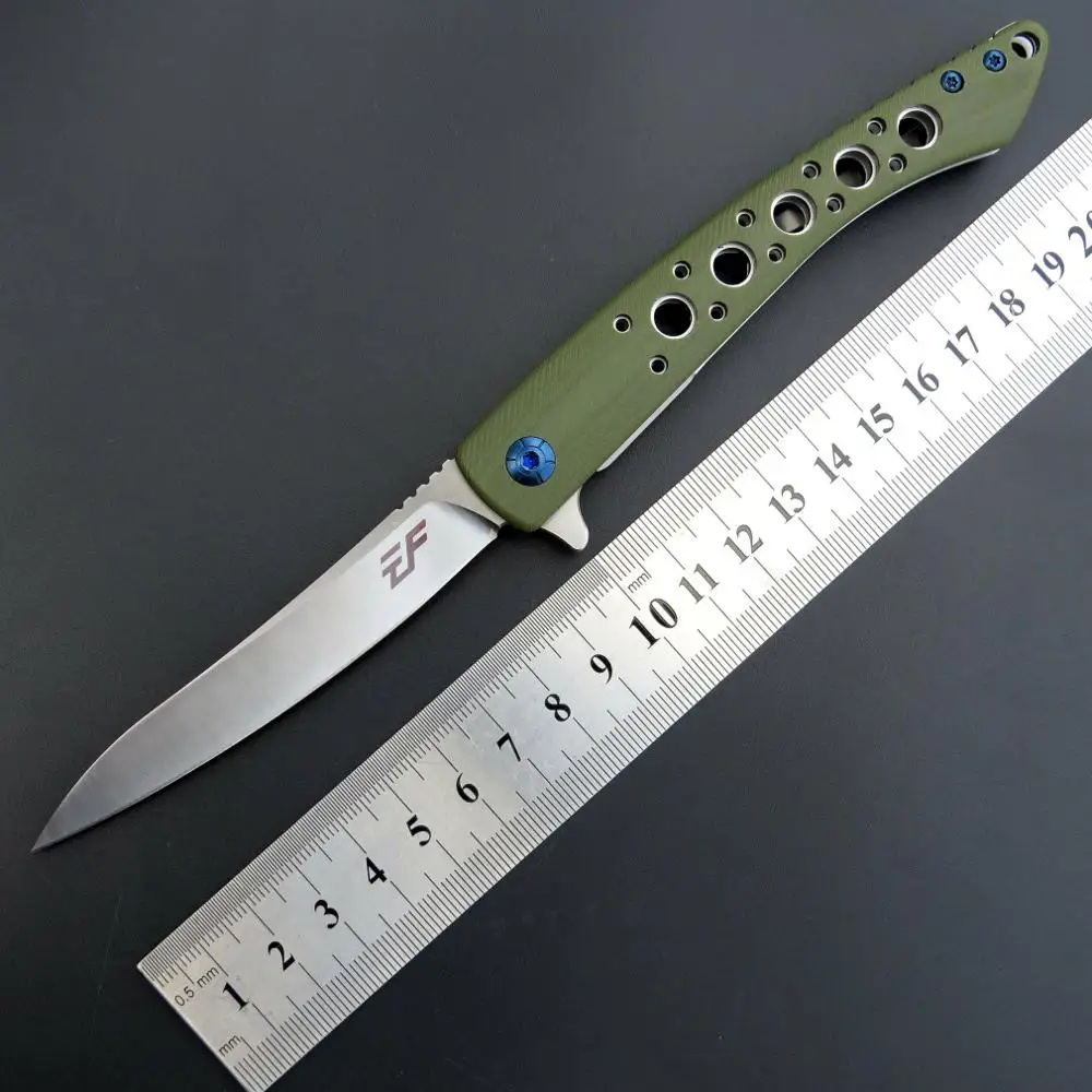 Eafengrow EF943 Folding Knife D2 Steel G10 Portable Hunting Sharp Camping Jackknife Survival Tactical EDC Outdoor Tool