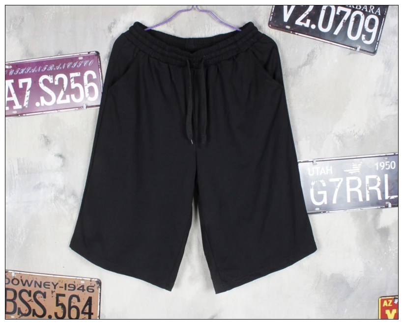 

Summer national tide high street oversize wide-leg shorts male loose skateboard harem hip-hop cropped pants casual plus size