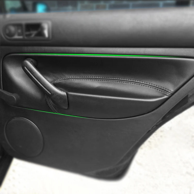 

4pcs Car Interior Microfiber Leather Manual Control Window Door Handle Panel Cover Trim For VW Golf 4 MK4 Jetta Bora 1998 - 2005