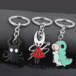 Game Hollow Knight Silksong Keychain Princess Hornet Grub Shadow Octopus Key Holder for Women Men Bag Car Keyring Accessories