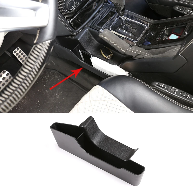 Left Hand Drive For Mercedes Benz G Class 2004-2018ABS Black Driver Side Hand Brake Storage Box Car Accessories