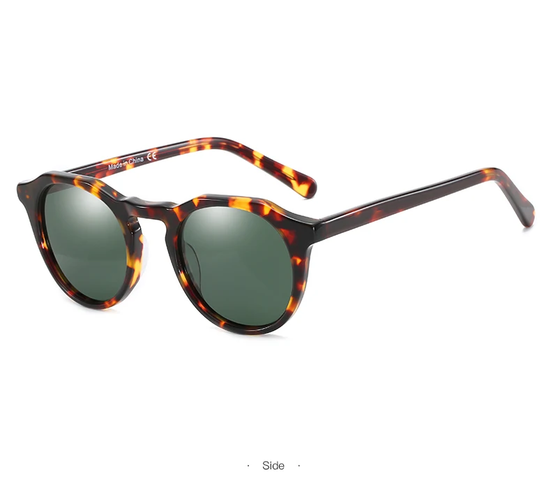ZENOTTIC Mode Acetat Runde Polarisierte Sonnenbrille Vintage Schatten UV400 Neue Männer/Frauen Retro Damen Sonnenbrille 600001 S – Detail 17