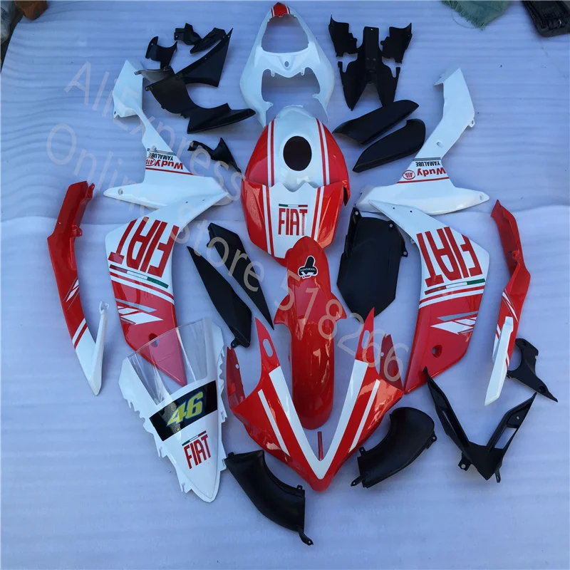 

High quality ABS injection Fairing Kit for YZF R1 2007-2008 Fairing YZF R1 07 08 red white black Bodywork set