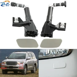 ZUK Front Headlight Washer Nozzle Headlamp Cleaning Jet Cover For Toyota Land Cruiser 200 2007 2008 2009 2010 2011 LC200 UZJ200