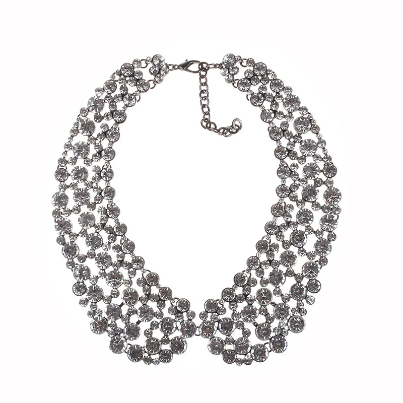 2025 New Multilayer Faux Pearl Large Collar Big Bib Choker Necklace Women Luxury Crystal Statement Necklace Indian Jewelry