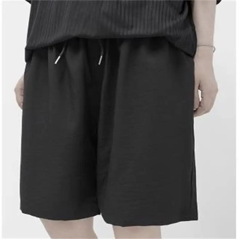 

Large couple's dark men's casual pants quarter shorts men's summer thin pants men's