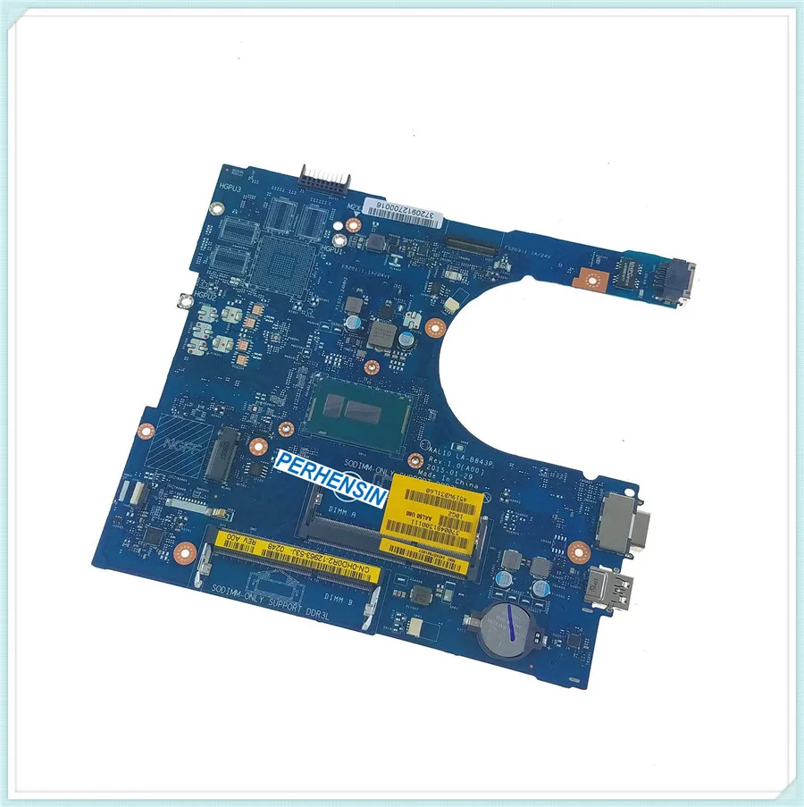  for Dell for Vostro 14 3458 5458 15 3558 Motherboard w for Pentium 3805U LA-B843P 100% WORK PERFECTLY