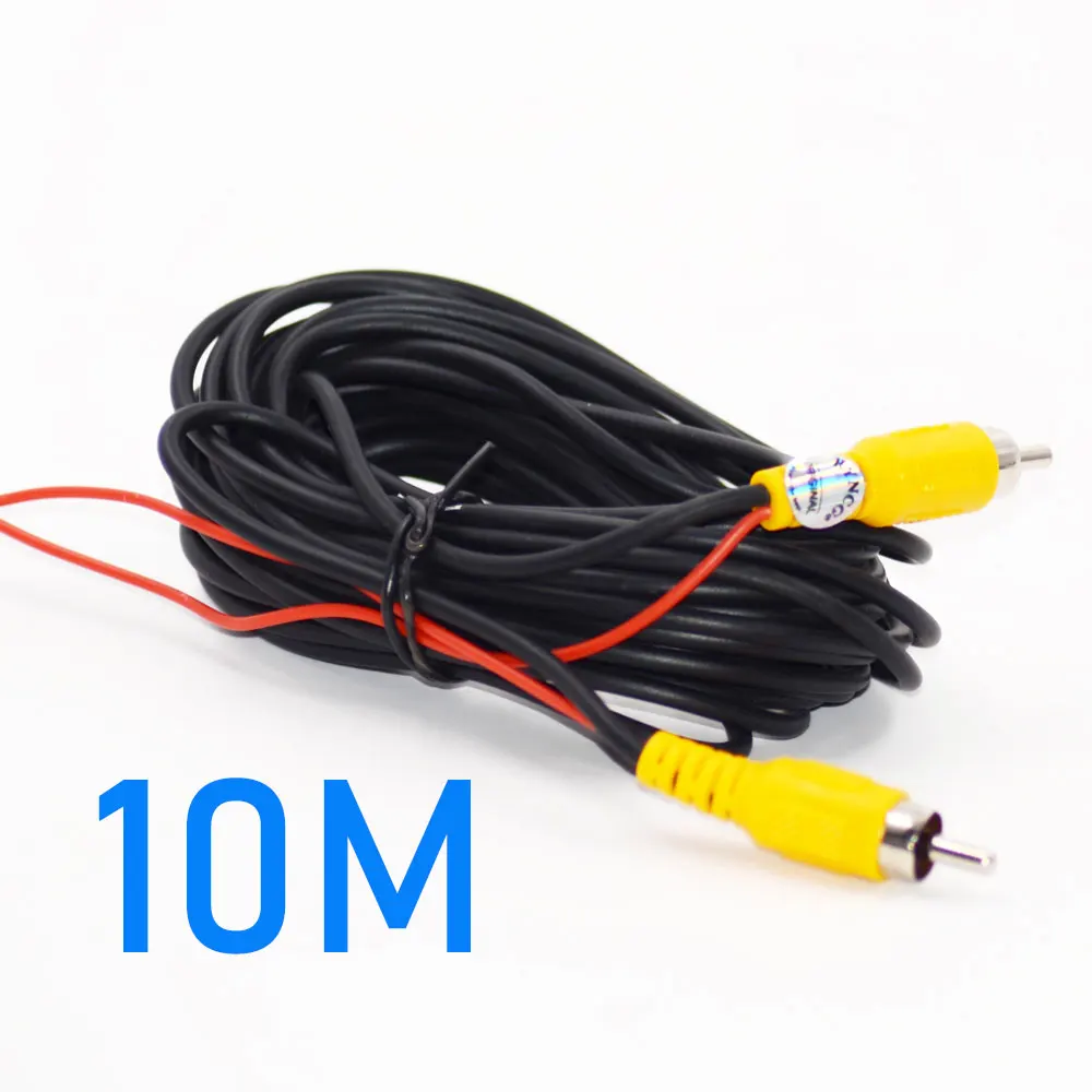Harness Wired AV Cable 10m Meters RCA Video Cable For Car Parking Rearview Rear View Camera Connect Monitor DVD Trigger Cable 6M