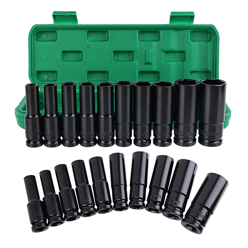 Electric Sockets Wrench Set Shock Heads For 1/2 Drive Adapter Spanner Impact Screwdriver Hex Wrench Socket Key Car Repair Tools